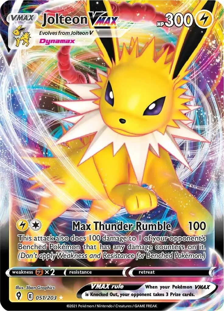 Jolteon Vmax (051/203) (Swsh07) 1