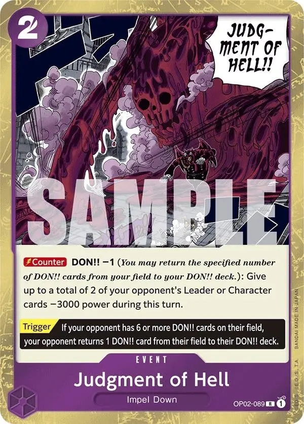 Judgment Of Hell (Jolly Roger Foil) (Op02-089) (Prb-01) 1