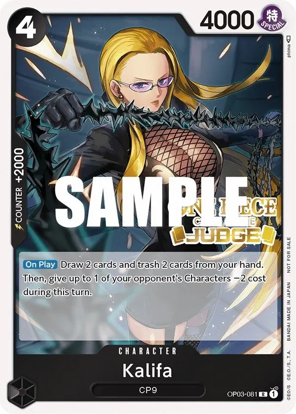 Kalifa (Judge Pack Vol. 2) (Op03-081) (Op-Pr) 1