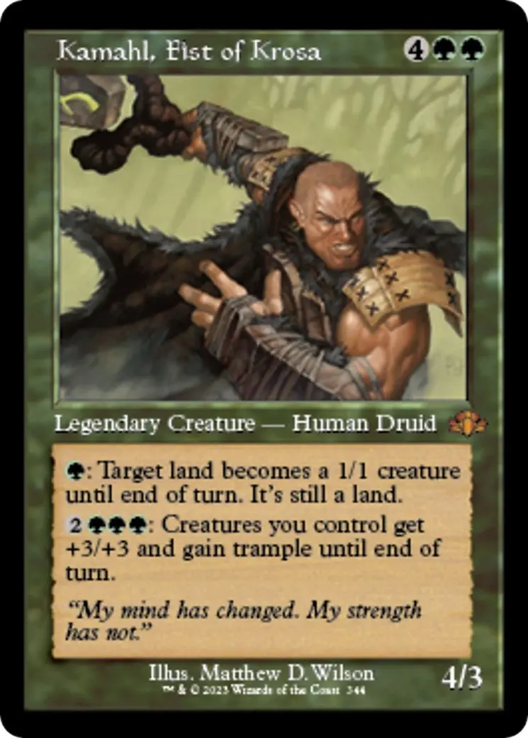 Kamahl, Fist Of Krosa (Retro Frame) (344) (Dmr) 1