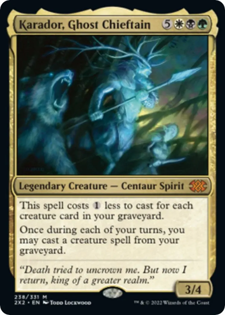 Karador, Ghost Chieftain (238) (2X2) 1
