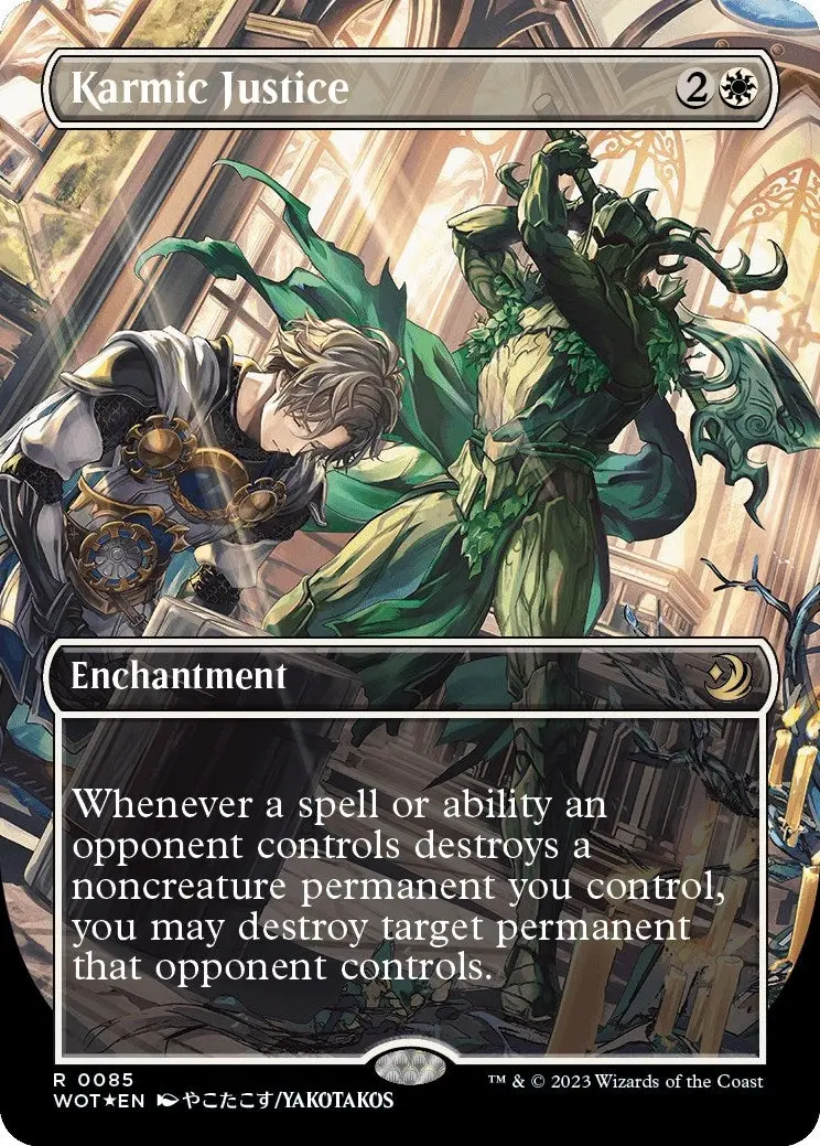 Karmic Justice (Anime Borderless) (Confetti Foil) (85) (Wot) 1