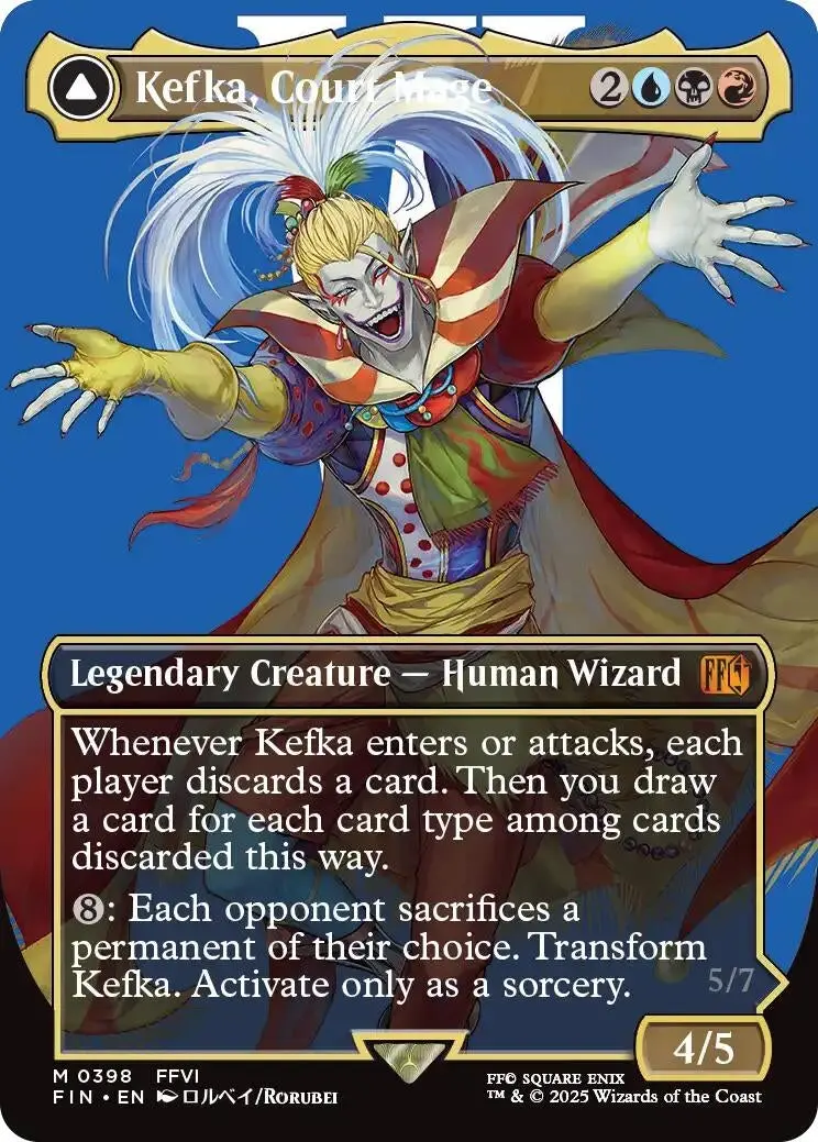 Kefka, Court Mage (0398) (Borderless) (398) (Fin) 1