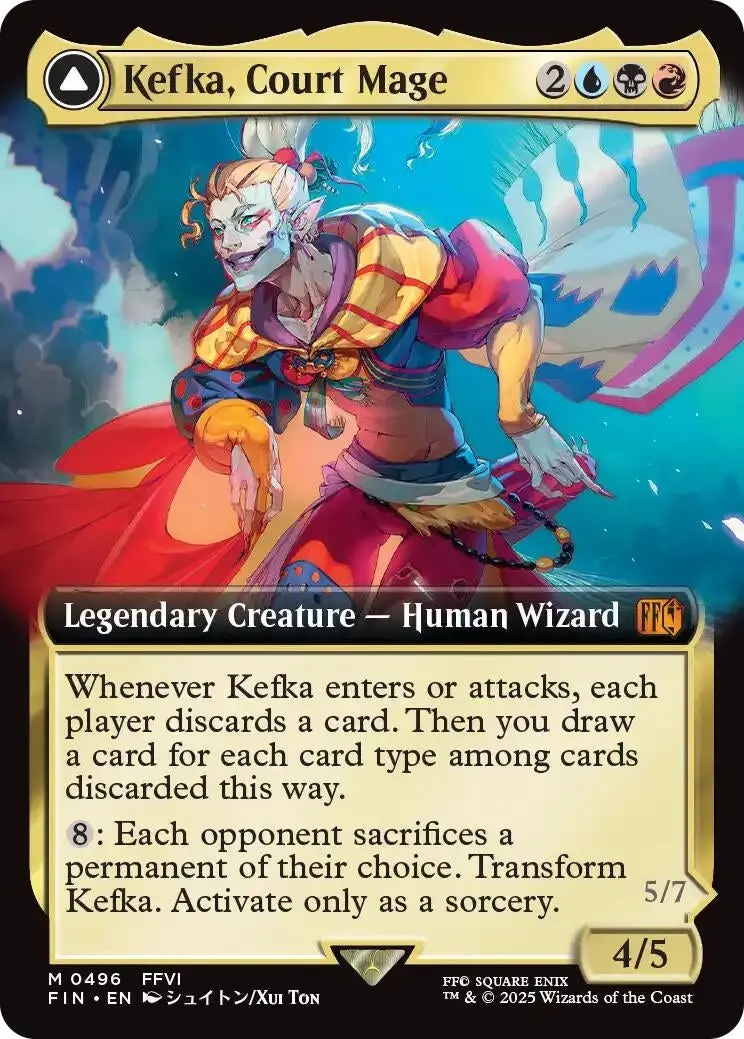 Kefka, Court Mage (Extended Art) (496) (Fin) 1