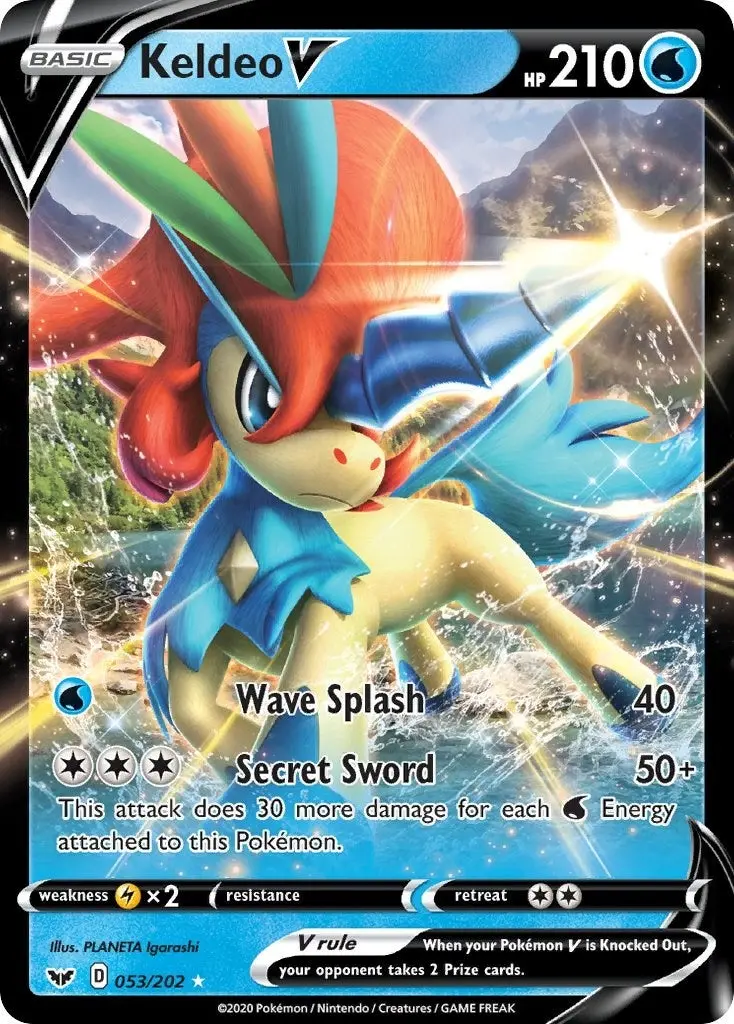 Keldeo V (053/202) (Swsh01) 1