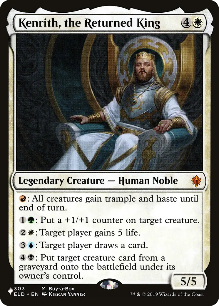 Kenrith, The Returned King [The List] 1