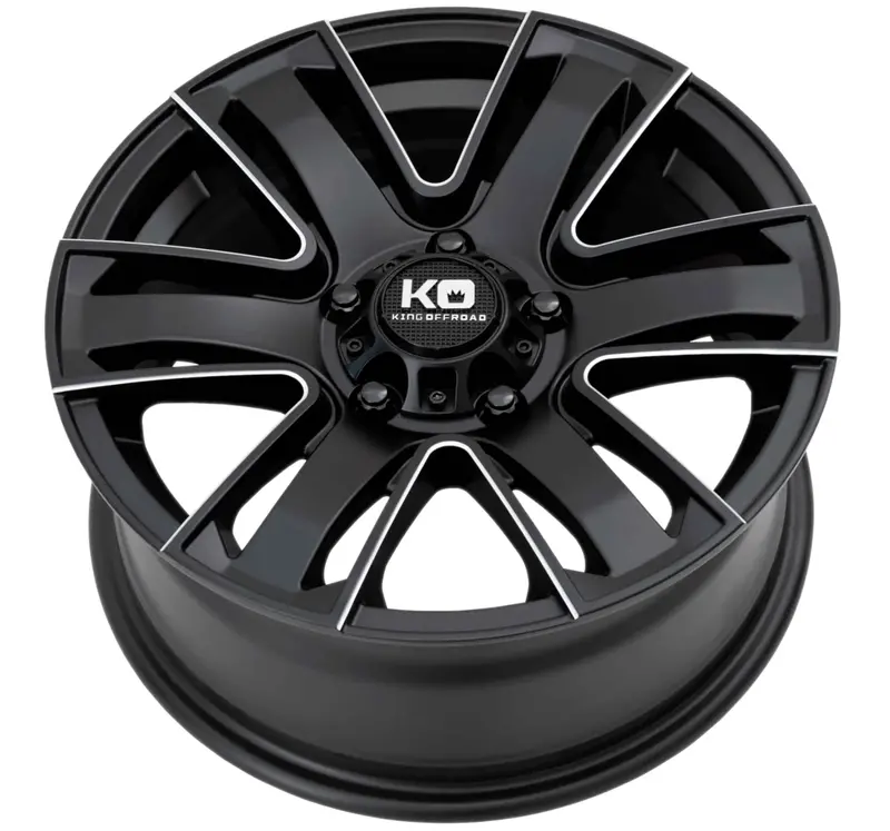 King Rok Wheels In Satin Black Milled 3