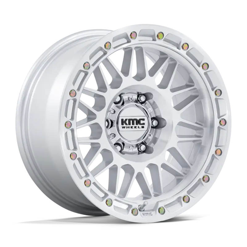 Kmc Attack Wheels In Silver Machined Finish 1