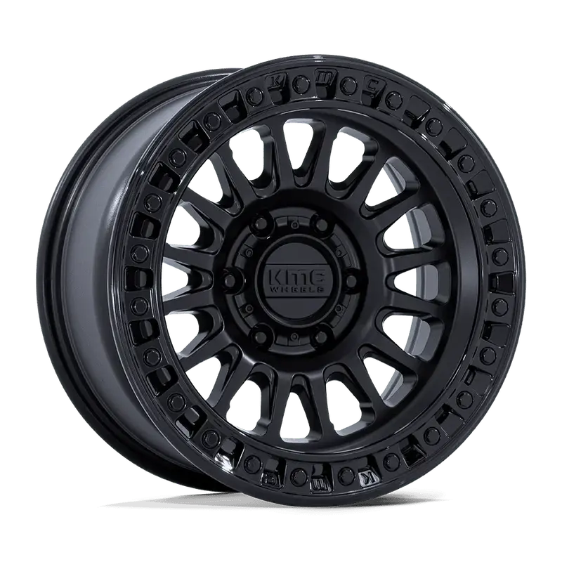 Kmc Ims Km552 Matte Black With Gloss Black Lip 1