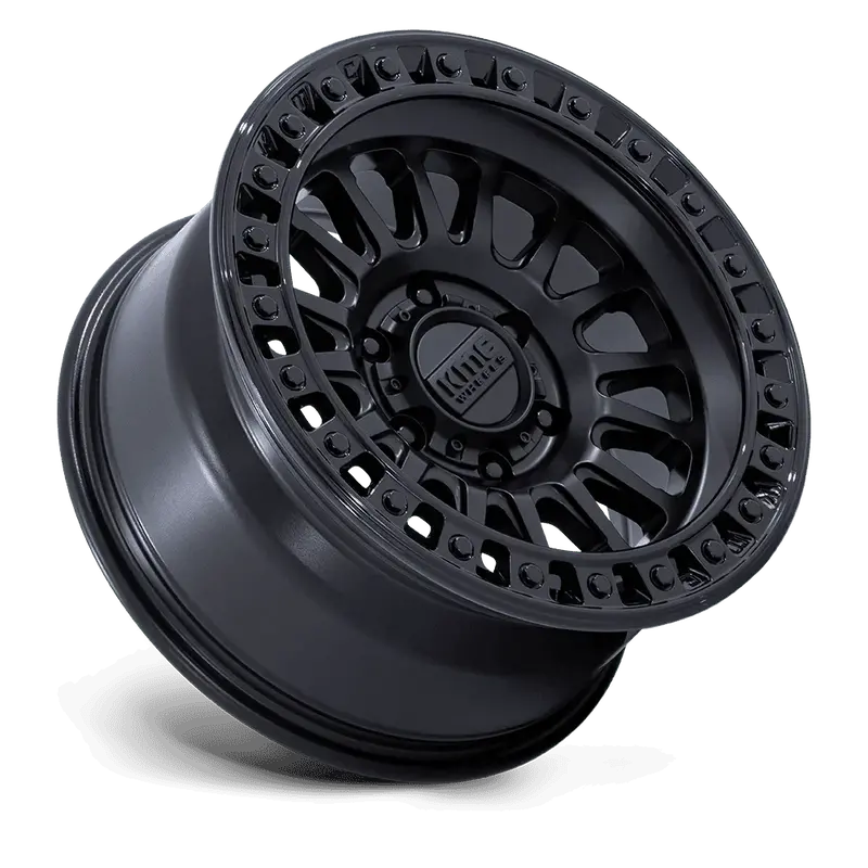 Kmc Ims Km552 Matte Black With Gloss Black Lip 3