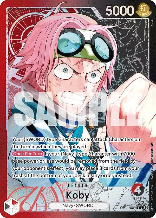 Koby (001) (Alternate Art) (Op11-001) (Op11) 1