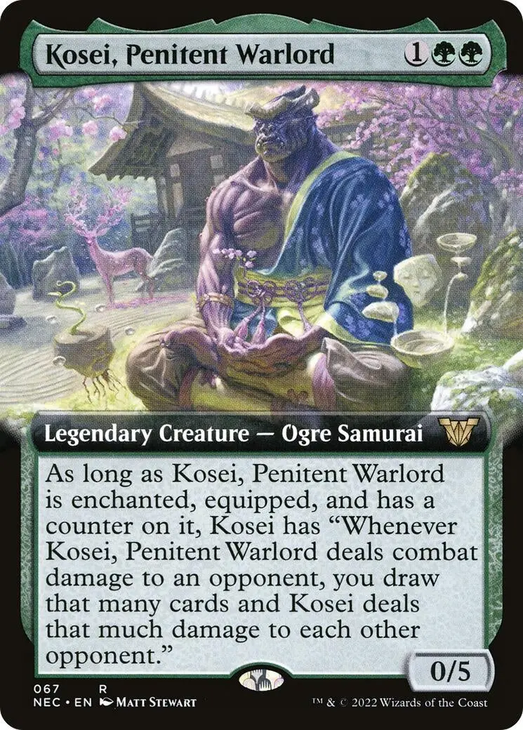 Kosei, Penitent Warlord (Extended Art) (67) (Nec) 1