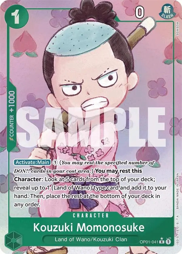 Kouzuki Momonosuke (Alternate Art) (Op01-041) (Prb-01) 1