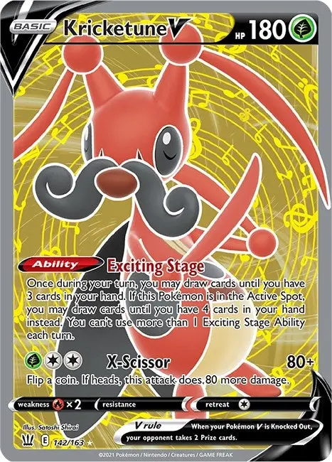 Kricketune V (Full Art) (142/163) (Swsh05) 1