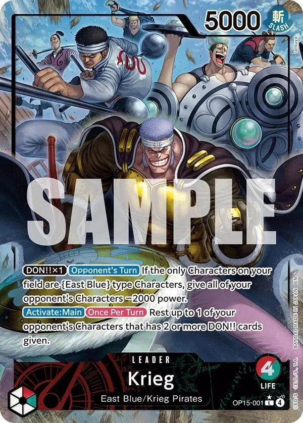 Krieg (Op15-001) (Alternate Art) (Op15-001) (Op15-Eb04) 1