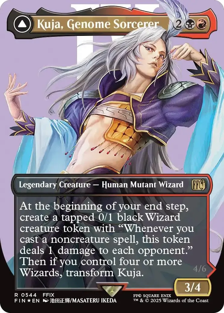 Kuja, Genome Sorcerer (Borderless) (Surge Foil) (544) (Fin) 1