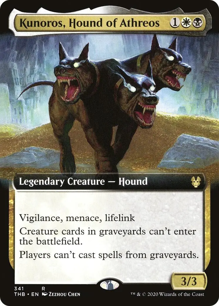 Kunoros, Hound Of Athreos (Extended Art) (341) (Thb) 1