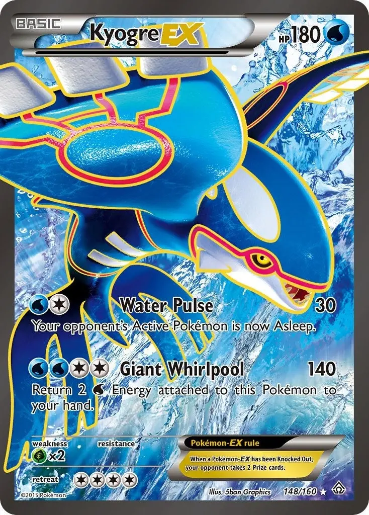 Kyogre Ex (148 Full Art) (148/160) (Prc) 1