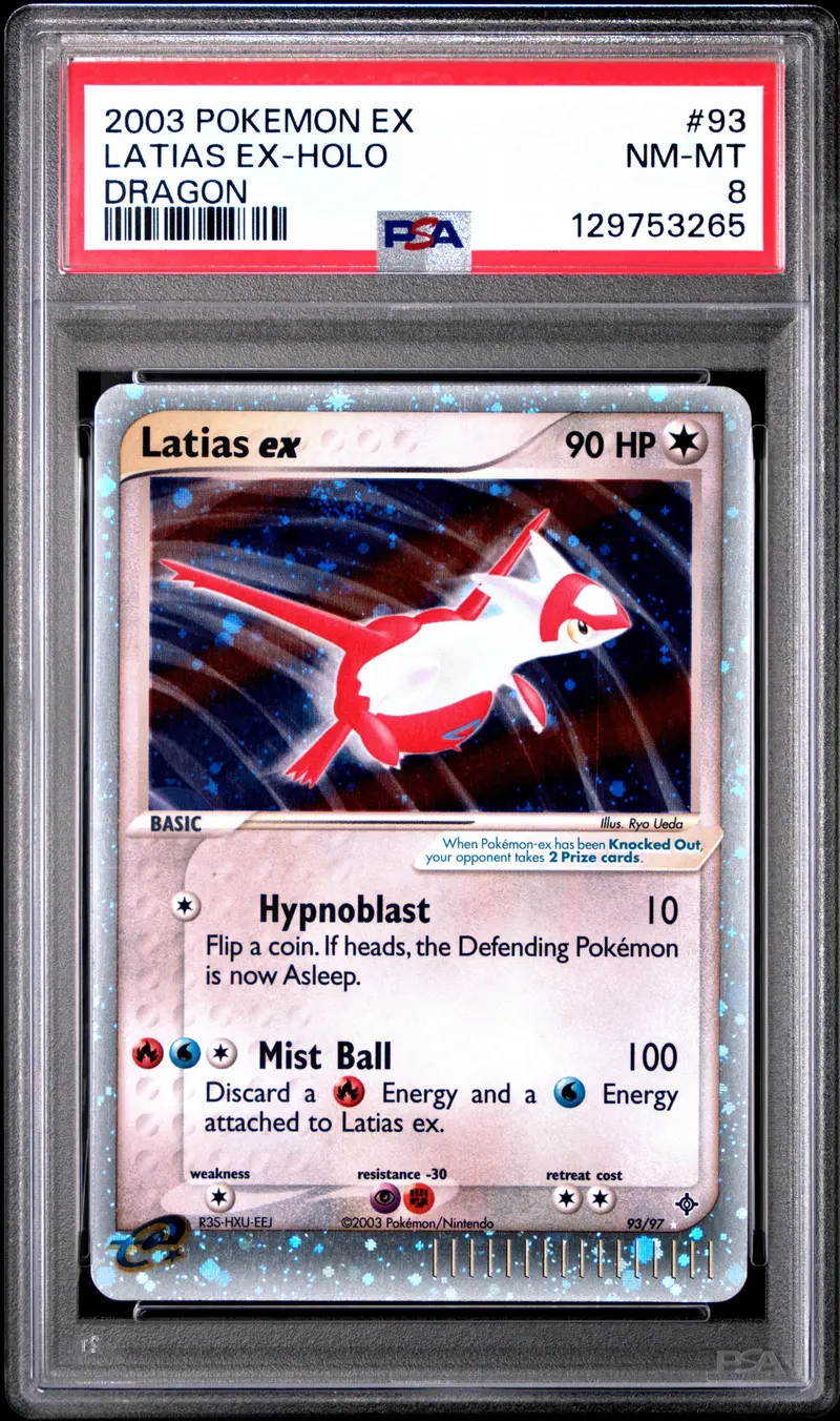 Latias Ex-Holo Dragon 2003 Pokemon Ex Dragon Psa Nm-Mt 8 1