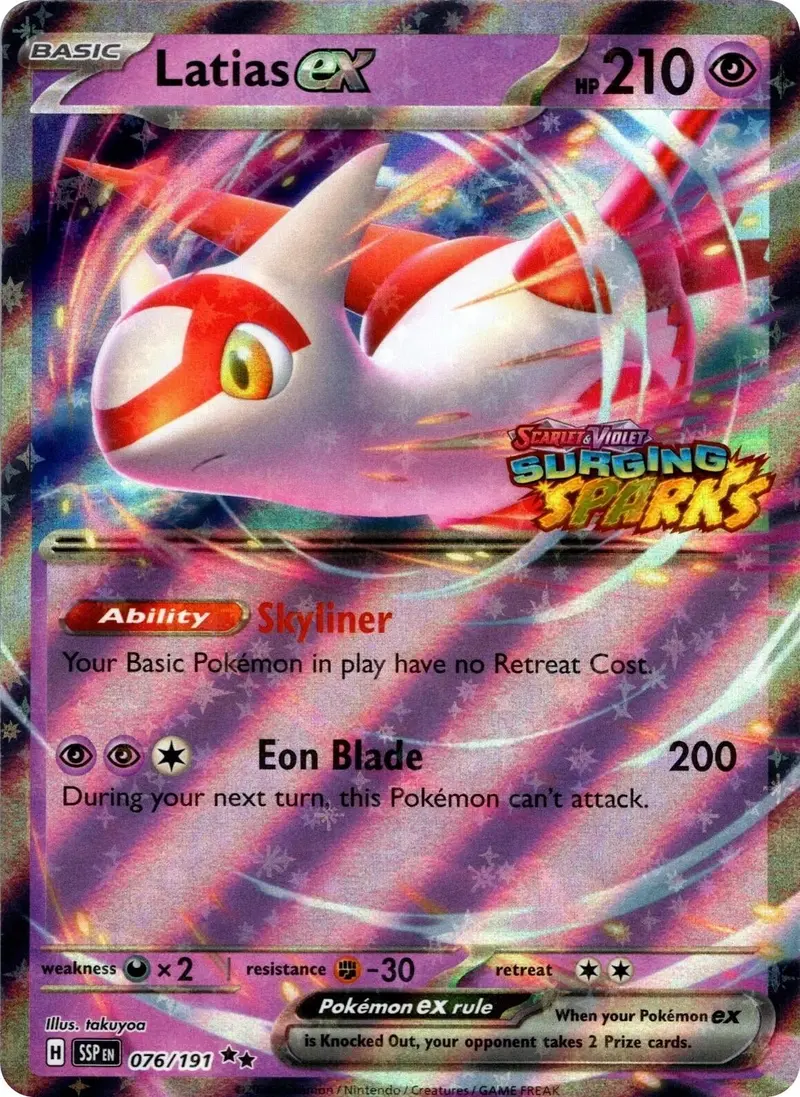 Latias Ex (Surging Sparks) (076/191) (Mcap) 1