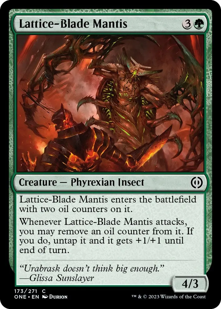 Lattice-Blade Mantis (173) (One) 1
