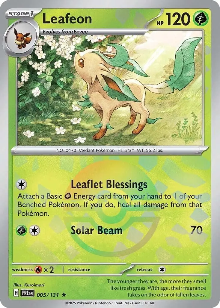 Leafeon (Poke Ball Pattern) (005/131) (Pre) 1