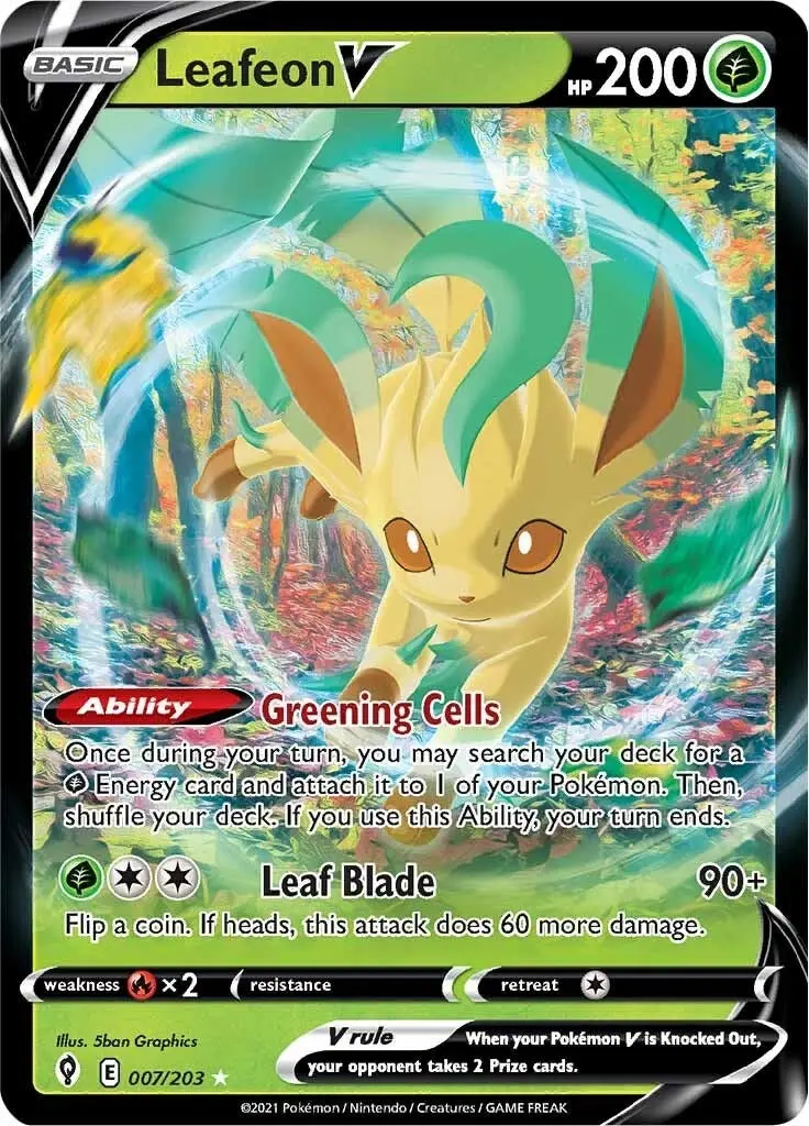 Leafeon V (007/203) (Swsh07) 1