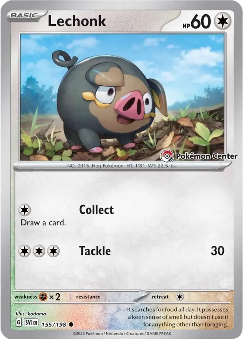 Lechonk (Pokemon Center Exclusive) (155/198) (Mcap) 1