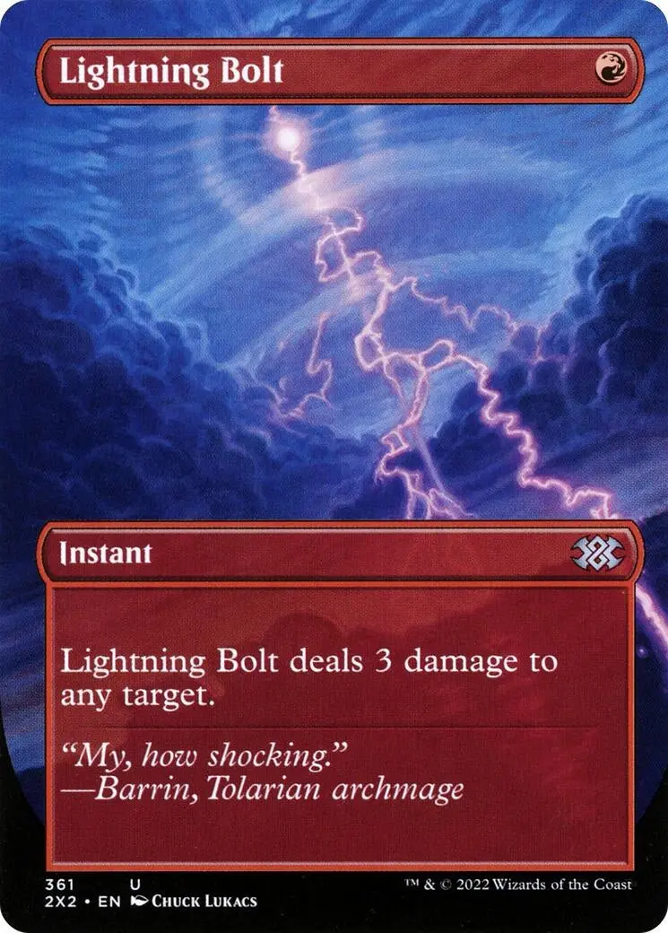 Lightning Bolt (Borderless) (361) (2X2) 1