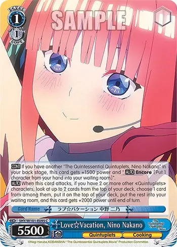 Love Vacation, Nino Nakano (5Hy/W101-E095 C) [The Quintessential Quintuplets Movie] 1