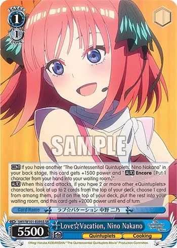 Love Vacation, Nino Nakano (5Hy/W101-E095s Sr) [The Quintessential Quintuplets Movie] 1