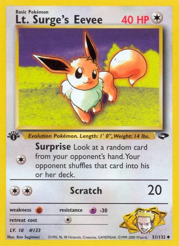 Lt. Surge's Eevee (051/132) (G2) 1