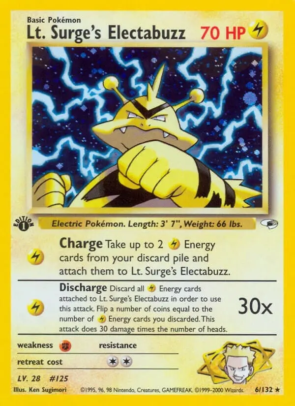 Lt. Surge's Electabuzz (6) (006/132) (G1) 1
