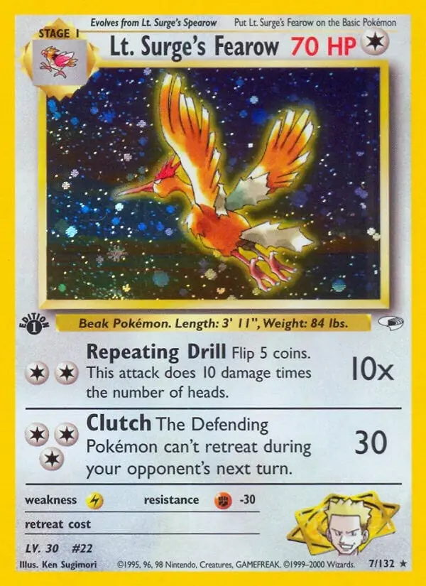 Lt. Surge's Fearow (007/132) (G1) 1