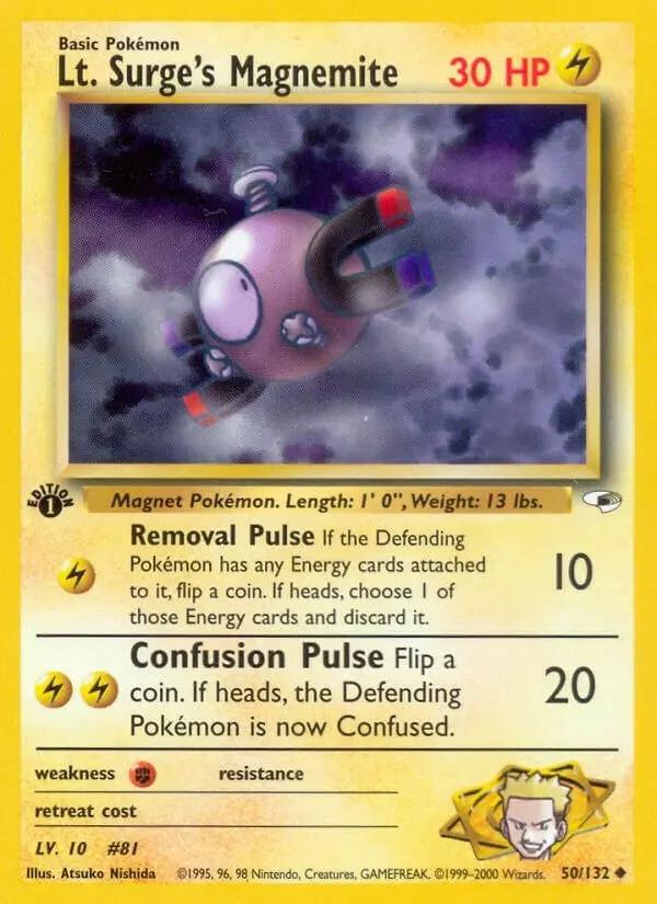 Lt. Surge's Magnemite (50) (050/132) (G1) 1