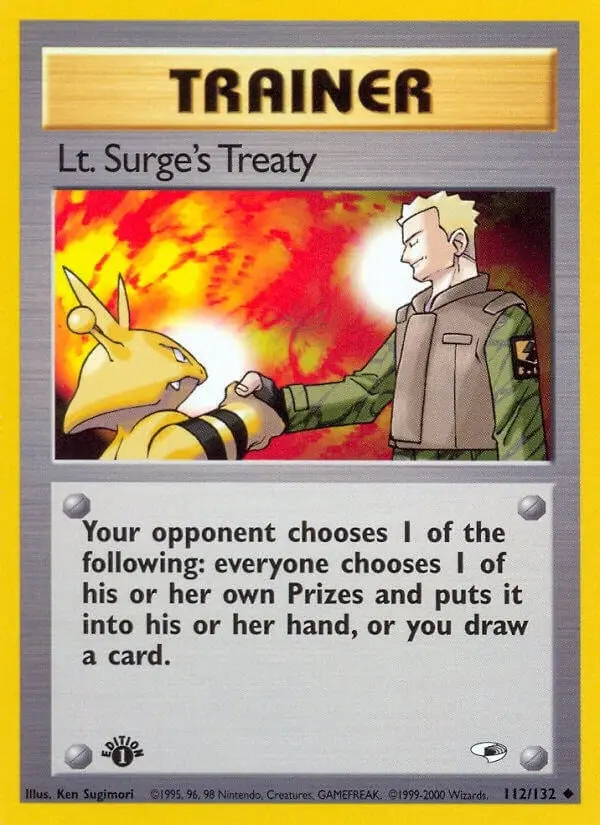 Lt. Surge's Treaty (112/132) (G1) 1