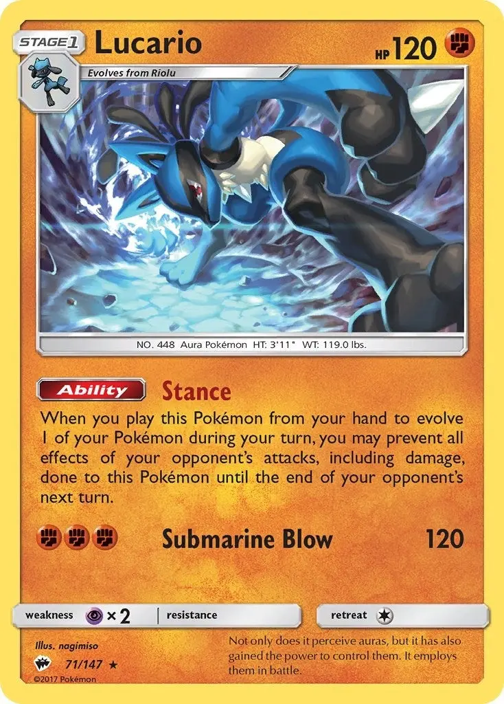 Lucario (71/147) (Sm03) 1