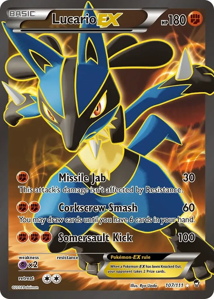 Lucario Ex (107 Full Art) (107/111) (Ffi) 1