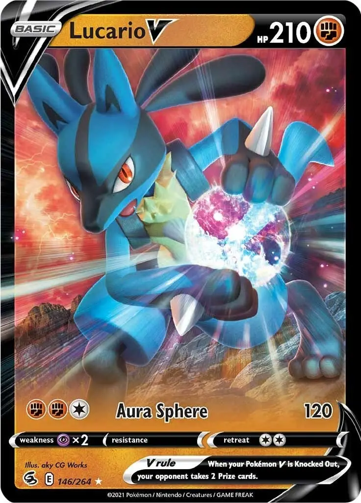 Lucario V (146/264) (Swsh08) 1