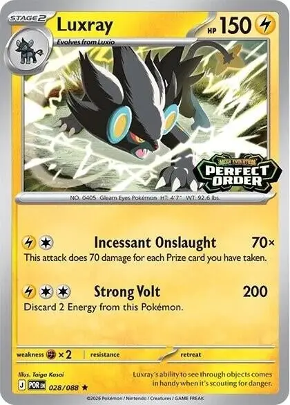 Luxray (Perfect Order Stamped) (028/088) (Mcap) 1