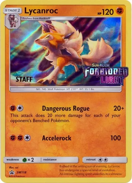 Lycanroc - Sm118 (Prerelease) [Staff] (Sm118) (Smp) 1