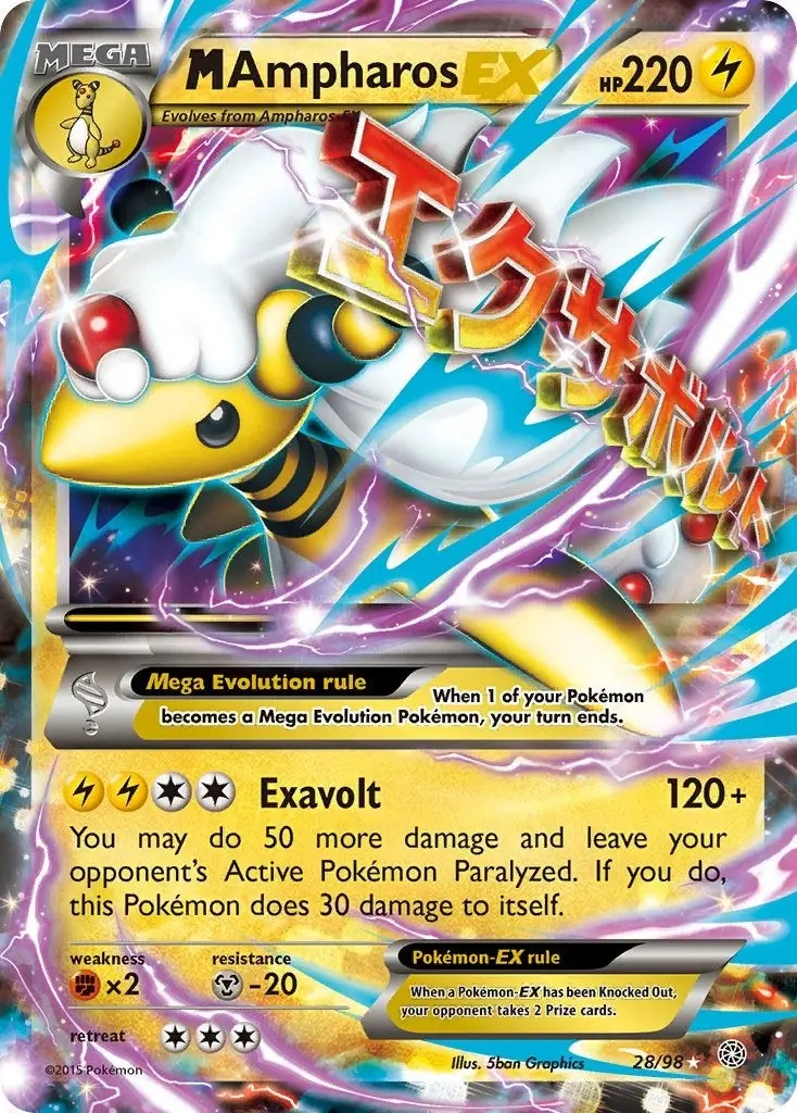 M Ampharos Ex (28/98) (Aor) 1