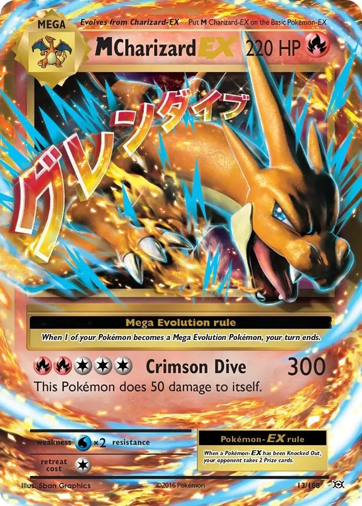 M Charizard Ex (13/108) (Evo) 1
