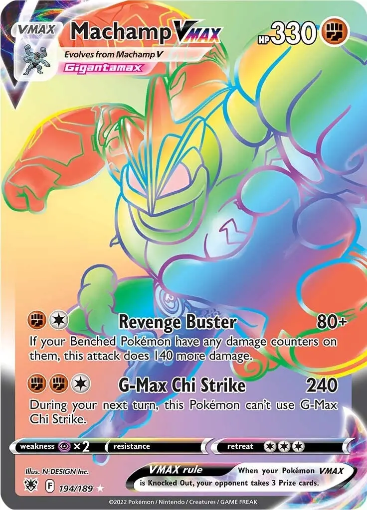 Machamp Vmax (Secret) (194/189) (Swsh10) 1