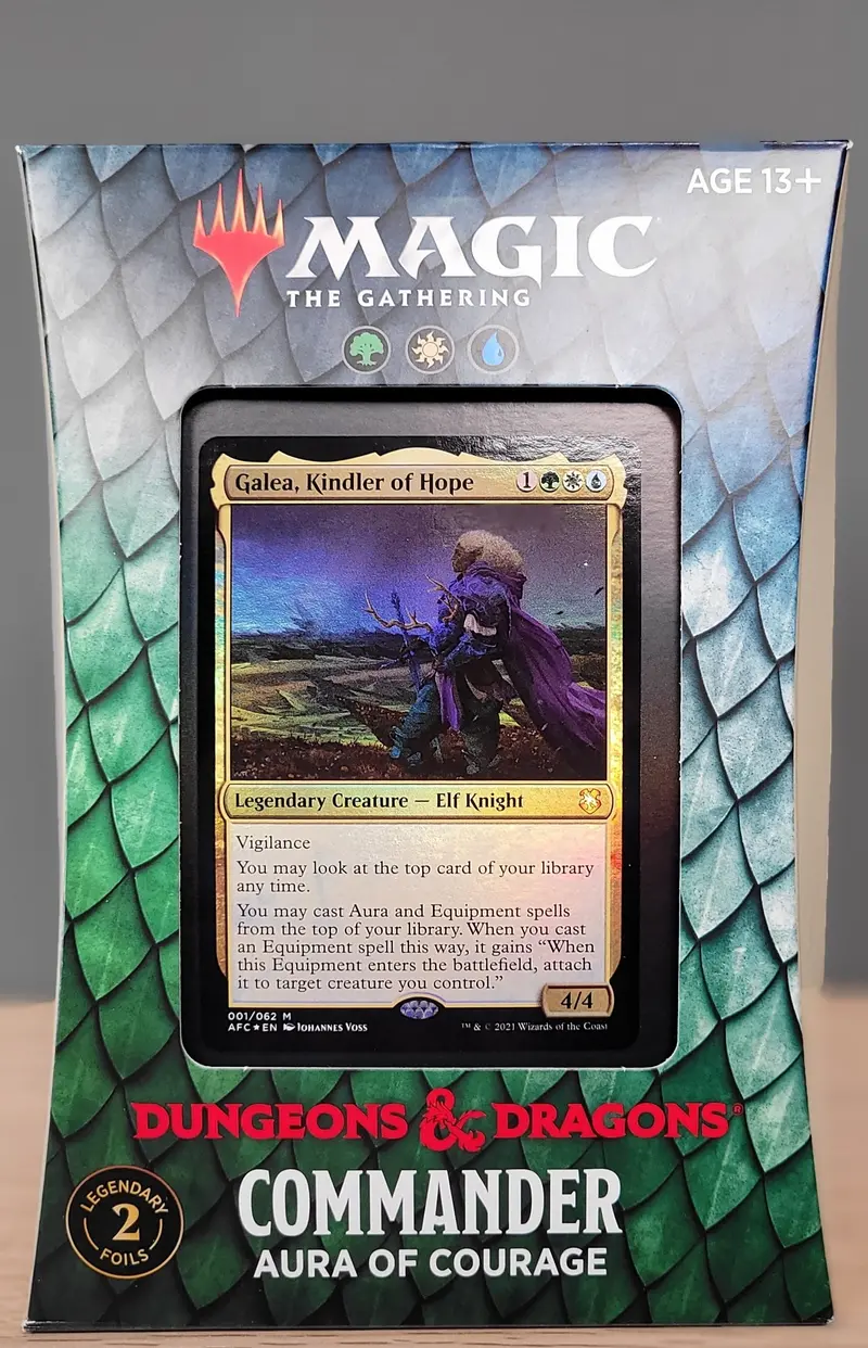 Magic: The Gathering - Afr Commander Deck - Aura Of Courage 1