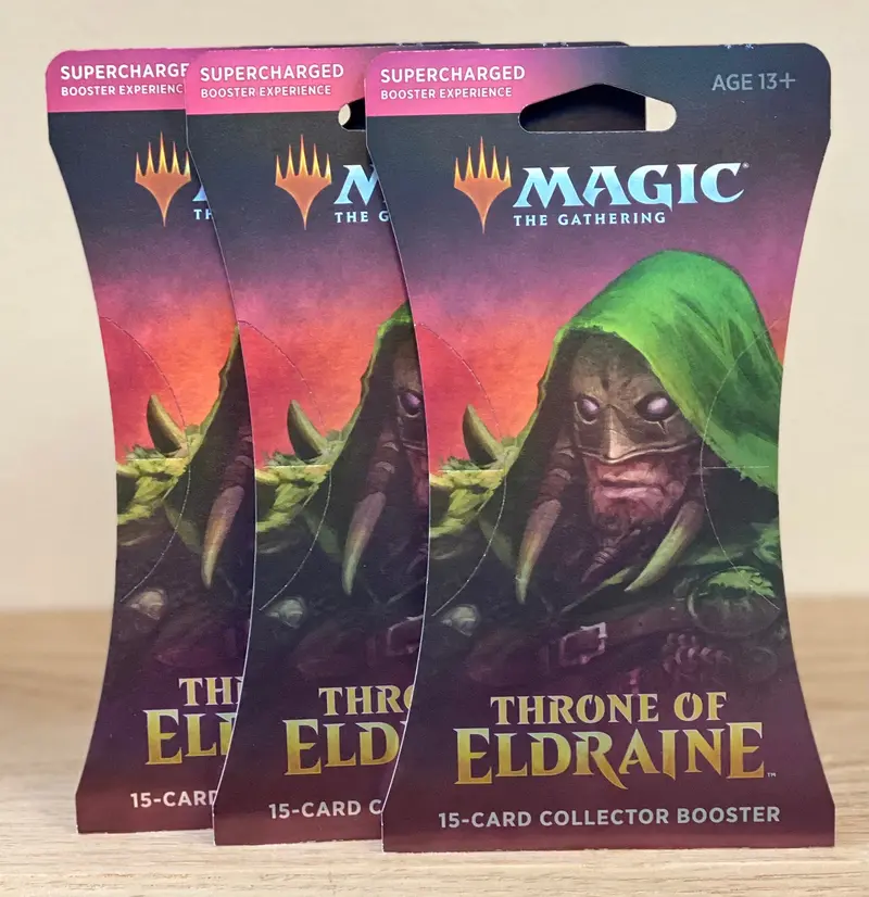 Magic: The Gathering - Throne Of Eldraine Sleeved Collector Booster Pack 1
