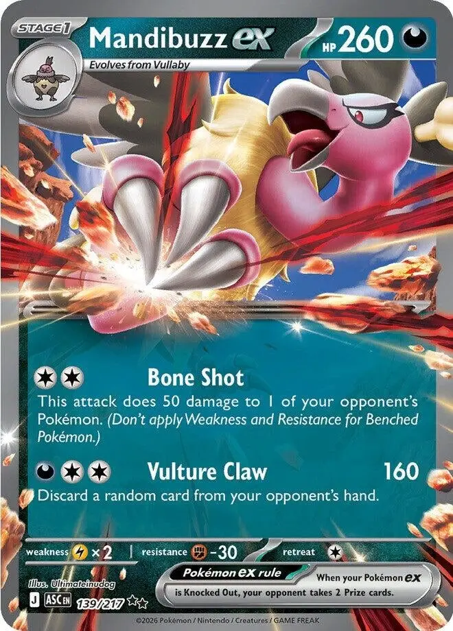 Mandibuzz Ex (139/217) (Asc) 1