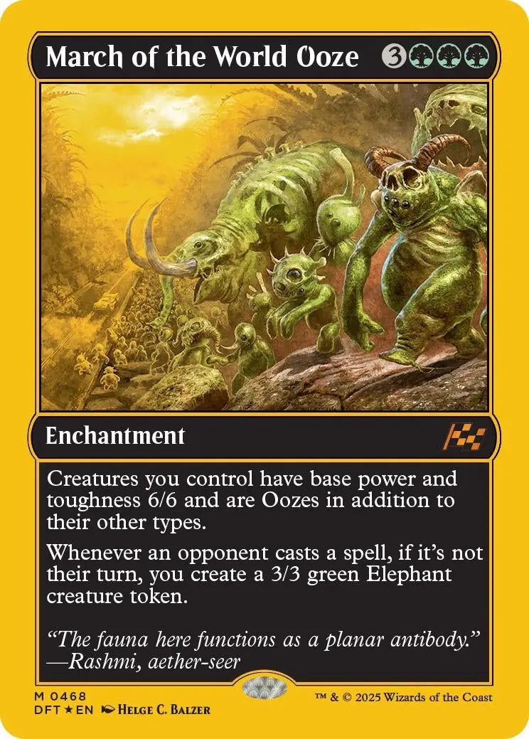 March Of The World Ooze (First-Place Foil) (468) (Dft) 1