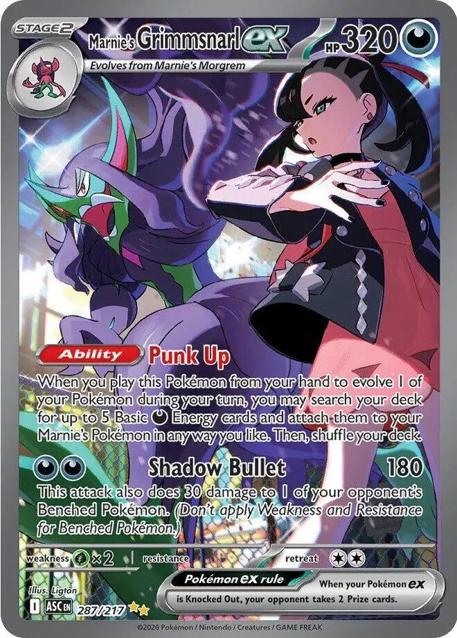 Marnie's Grimmsnarl Ex (287/217) (Asc) 1