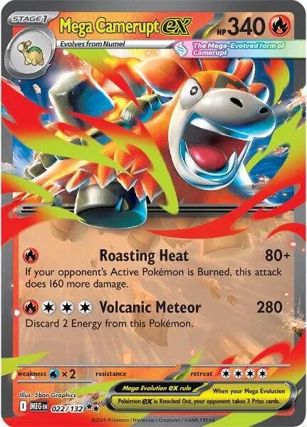 Mega Camerupt Ex (022/132) (Meg) 1